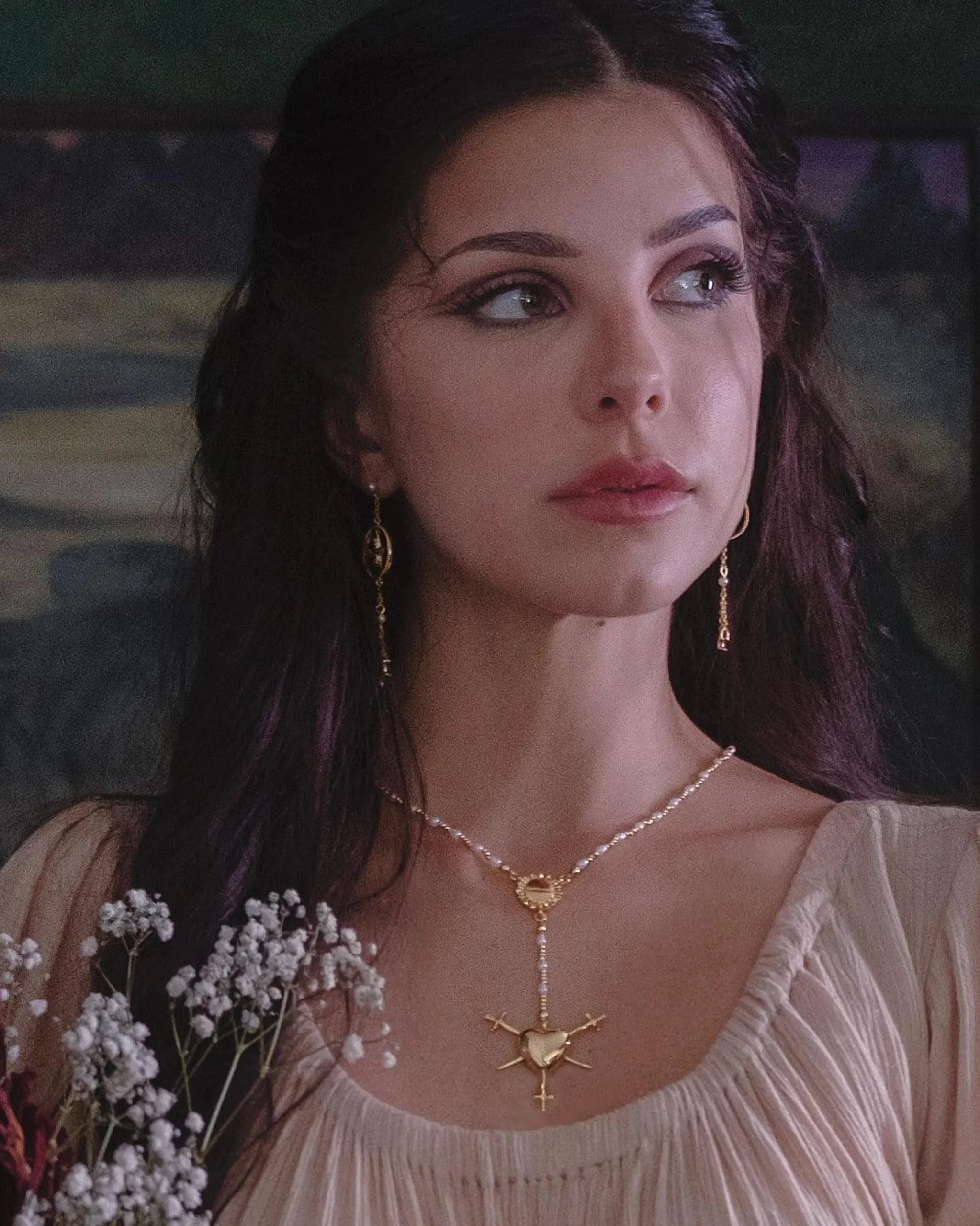 Collier Chapelet Trois d'Épées En Or