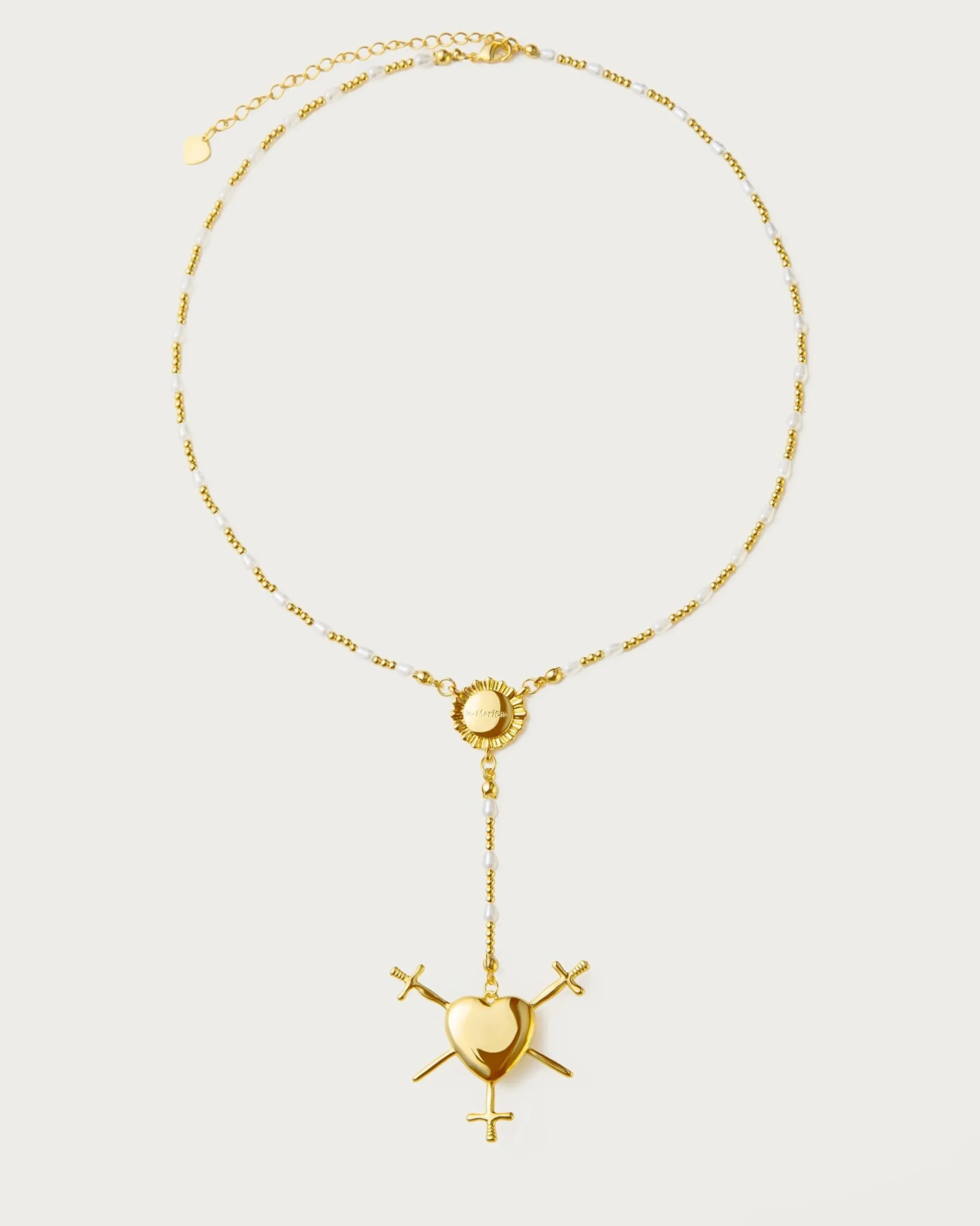 Collier Chapelet Trois d'Épées En Or