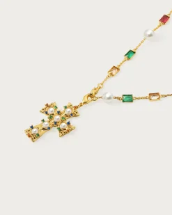Collier Croix de Perles Amoureux D’Hélius