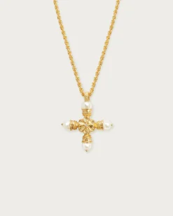 Collier Croix de Perles Florence