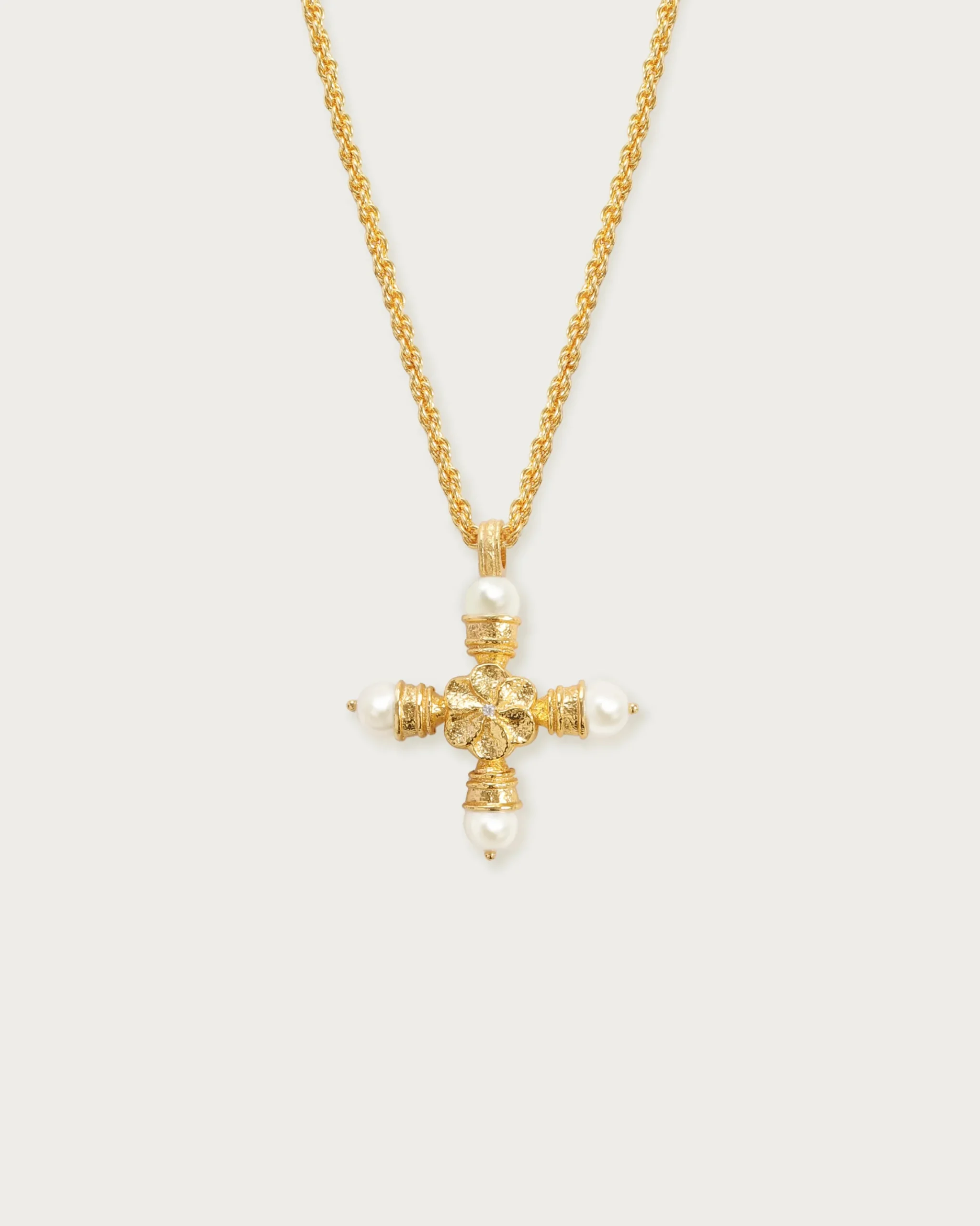Collier Croix de Perles Florence