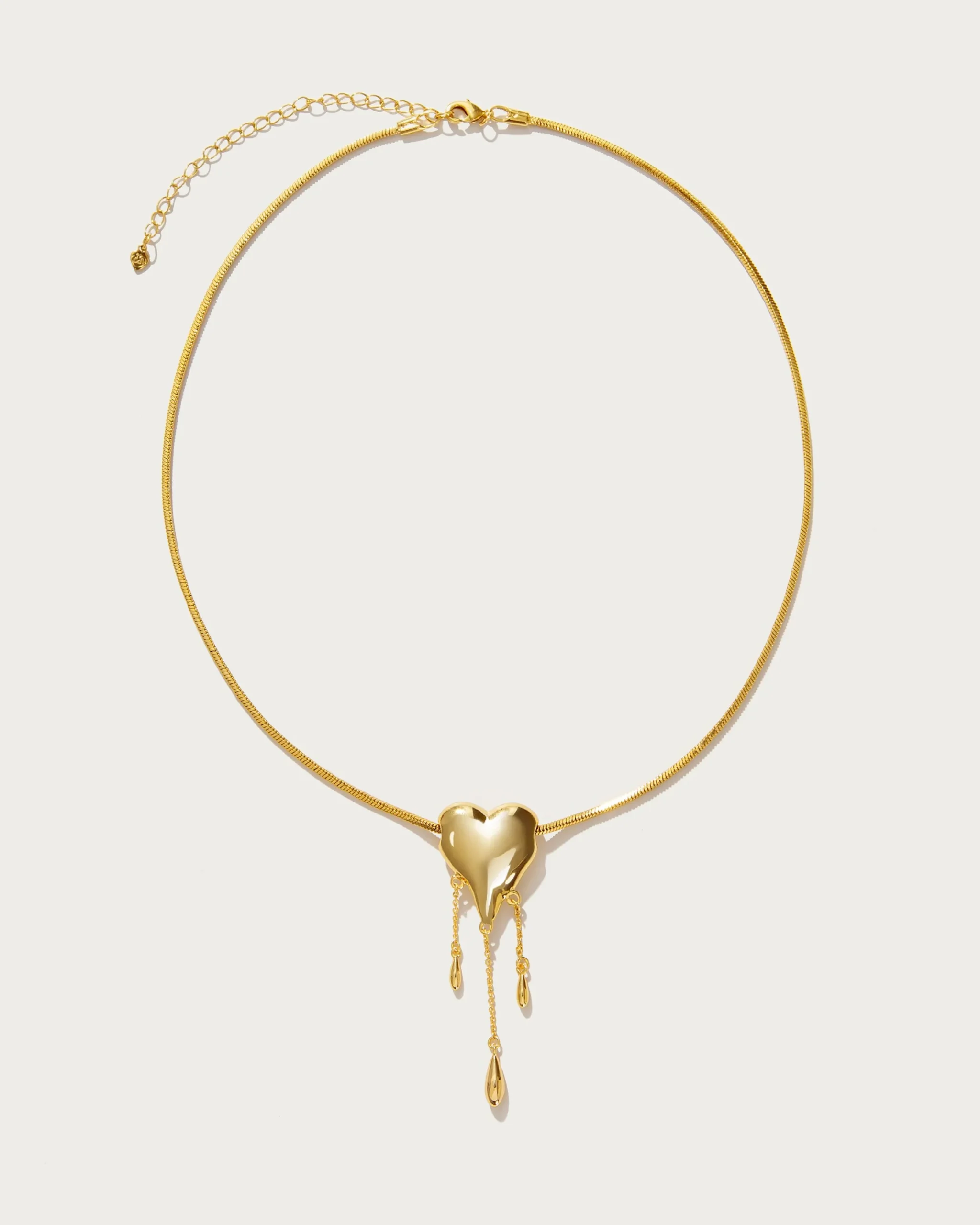 Collier Cœur Doré Drip de Venom