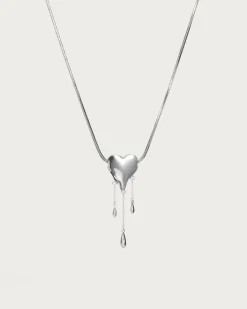 Collier Cœur Doré Drip de Venom