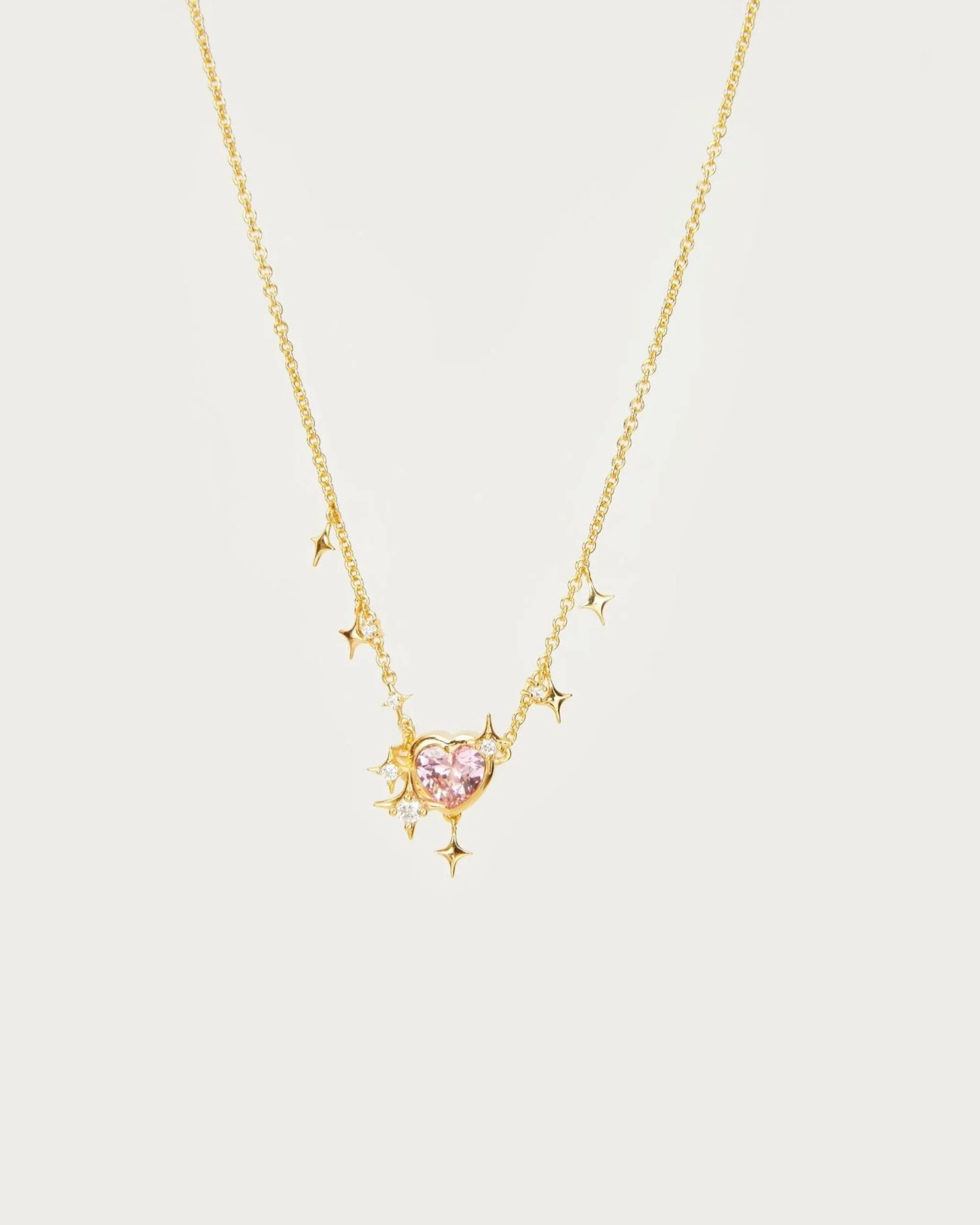 Collier de Coeur Rose