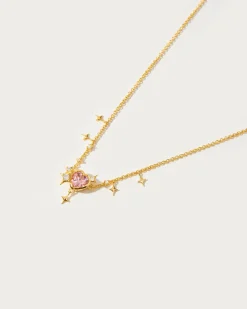 Collier de Coeur Rose