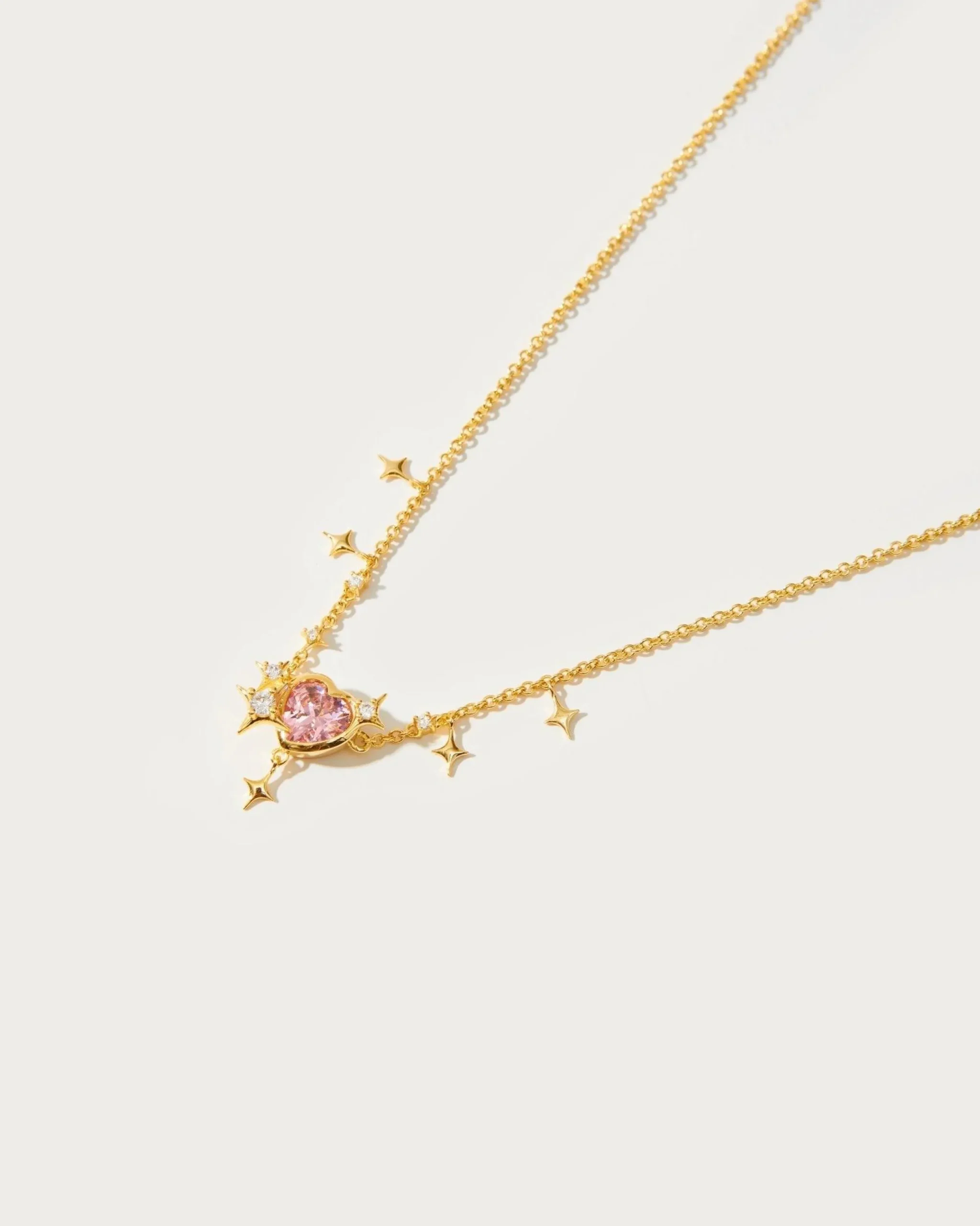 Collier de Coeur Rose