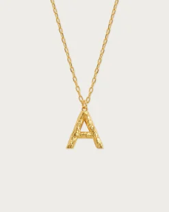 Collier de Lettre Initiale Texturée