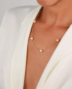 Collier de Perles d'Eau Douce Yumi Rose