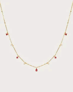 Collier Elysée En Rouge Grenat