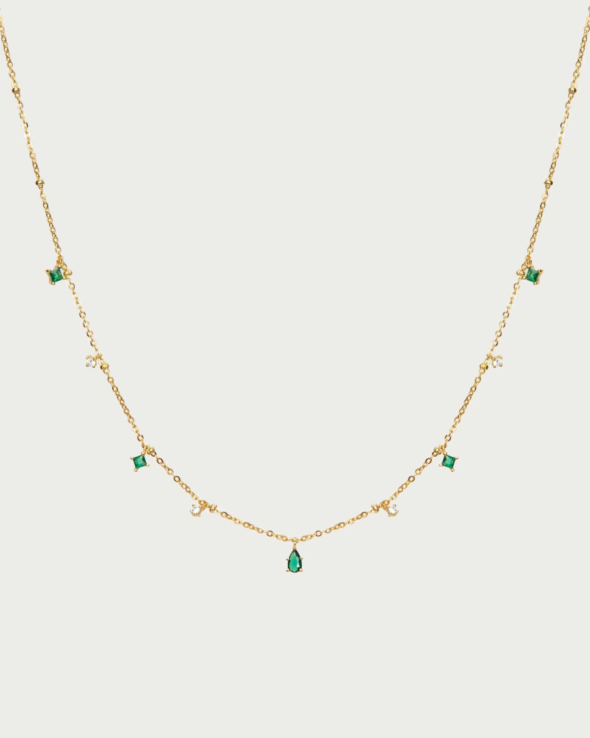 Collier Elysée En Vert Émeraude