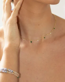 Collier Elysée En Vert Émeraude