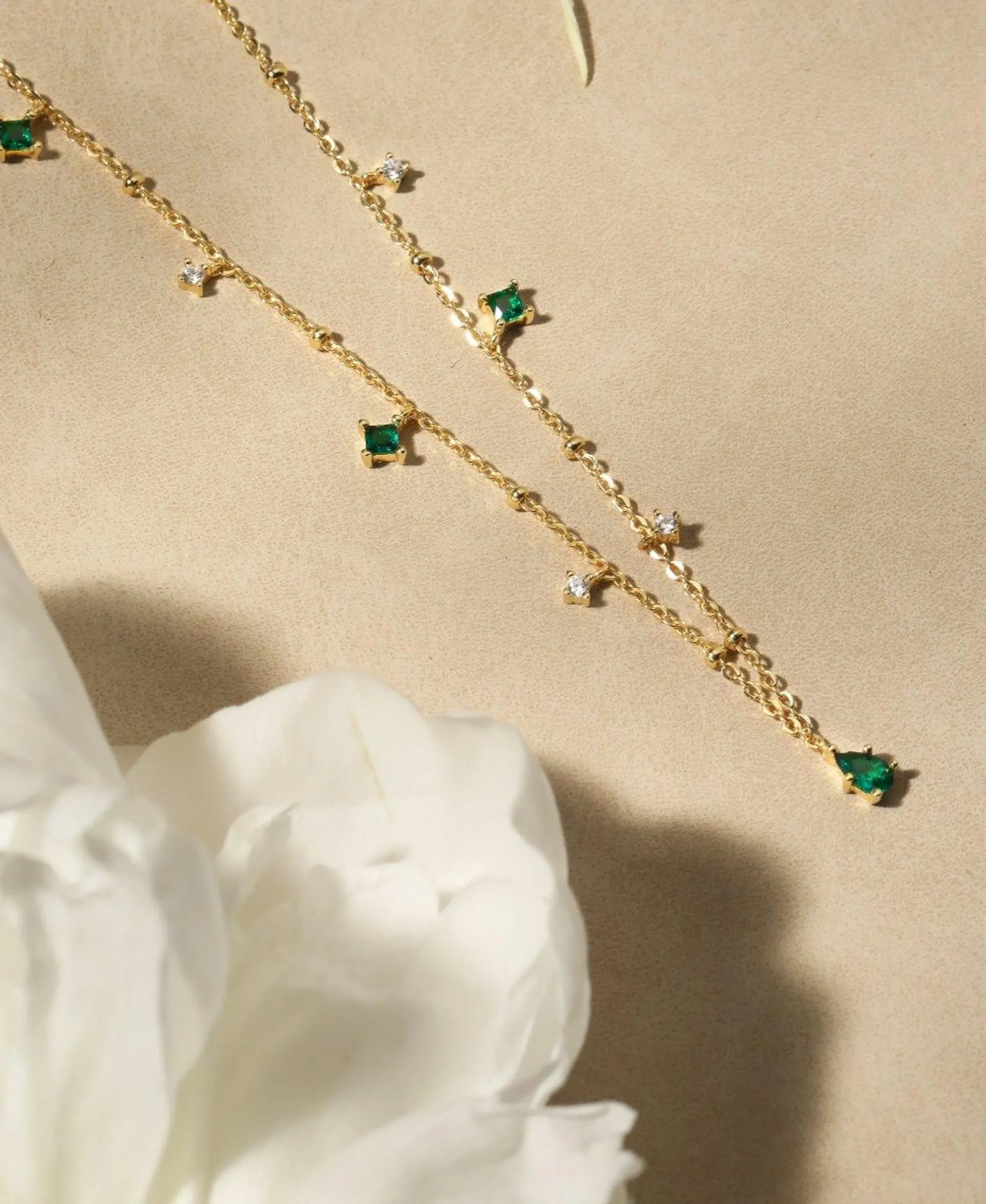 Collier Elysée En Vert Émeraude