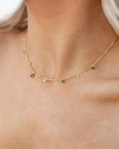 Collier Elysée En Vert Émeraude