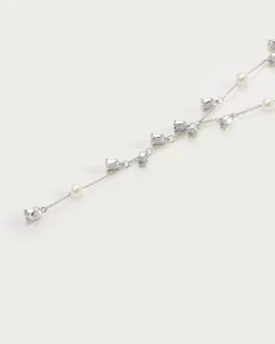 Collier Lariat En Perles de Muguet