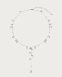 Collier Lariat En Perles de Muguet