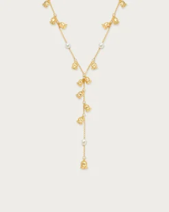 Collier Lariat En Perles de Muguet