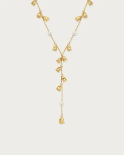 Collier Lariat En Perles de Muguet