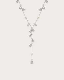 Collier Lariat En Perles de Muguet