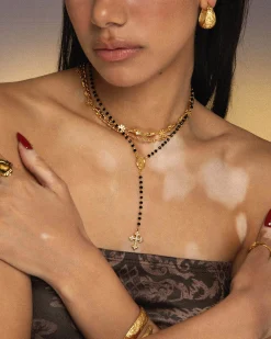 Collier Lariat Perlé