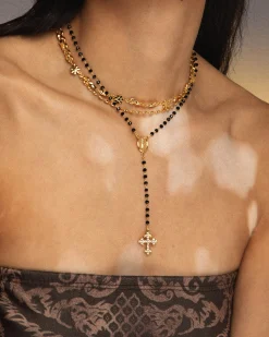 Collier Lariat Perlé