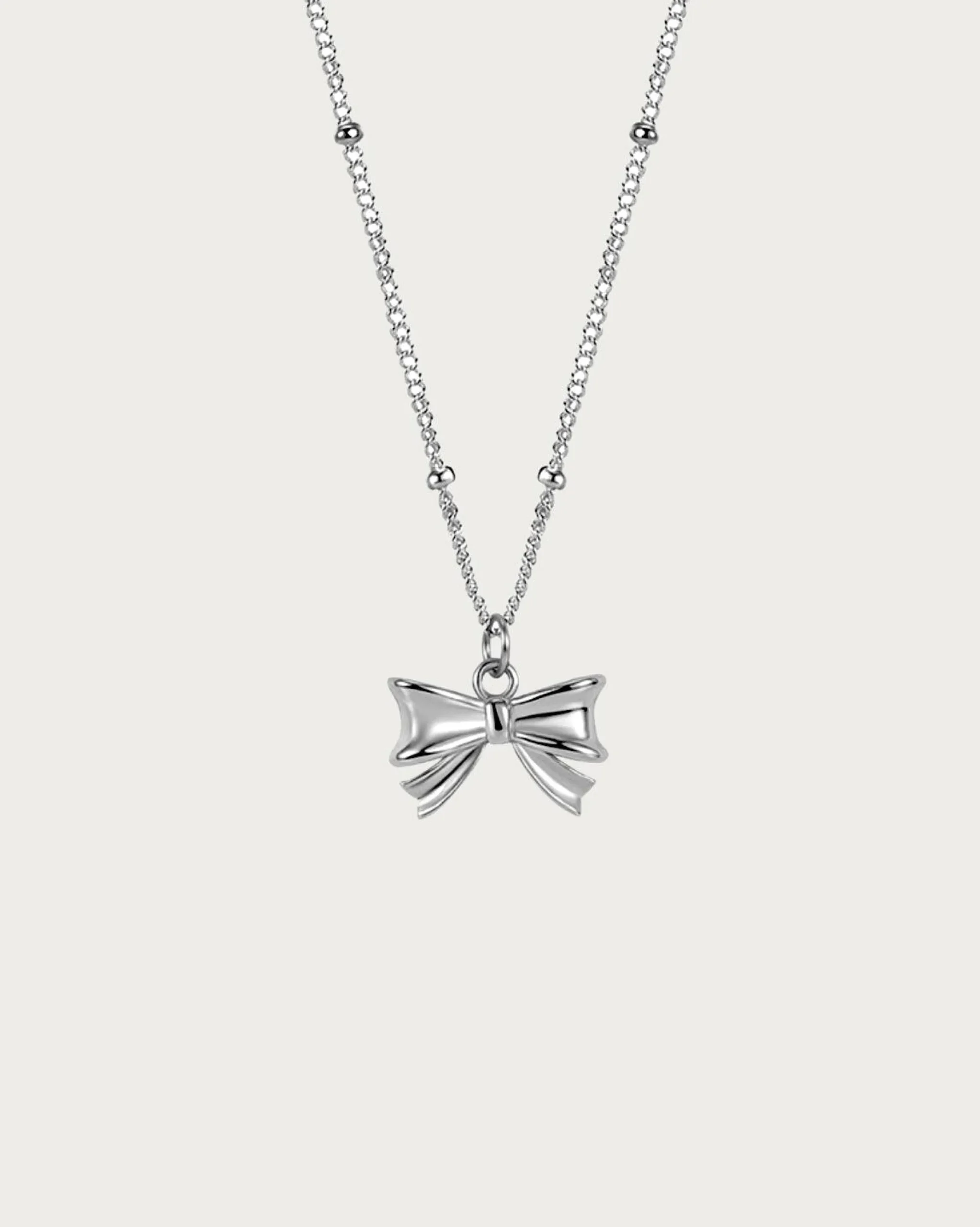 Collier Noeud En Argent
