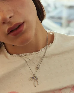 Collier Noeud En Argent