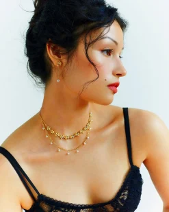 Collier Rose Perle