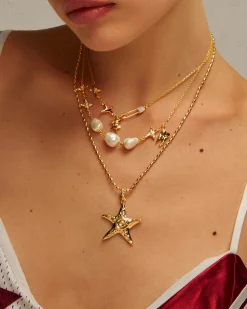 Collier Étoile de Mer En Or