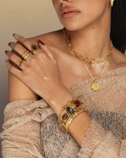 Ensemble Bracelet Et bague Athena En or