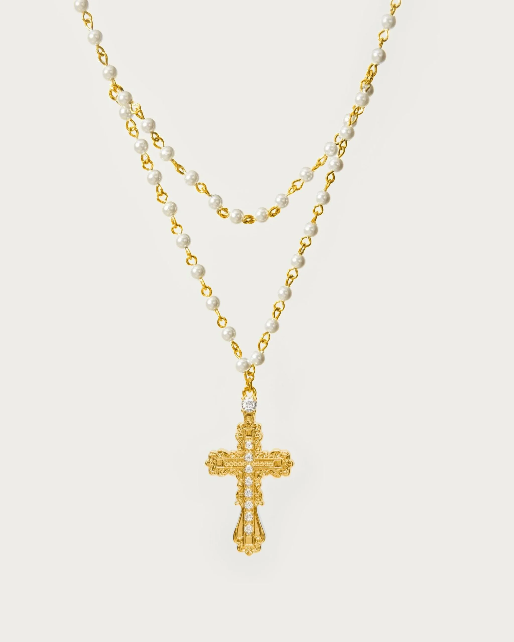 Everette Collier Croix En Or