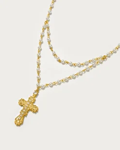 Everette Collier Croix En Or