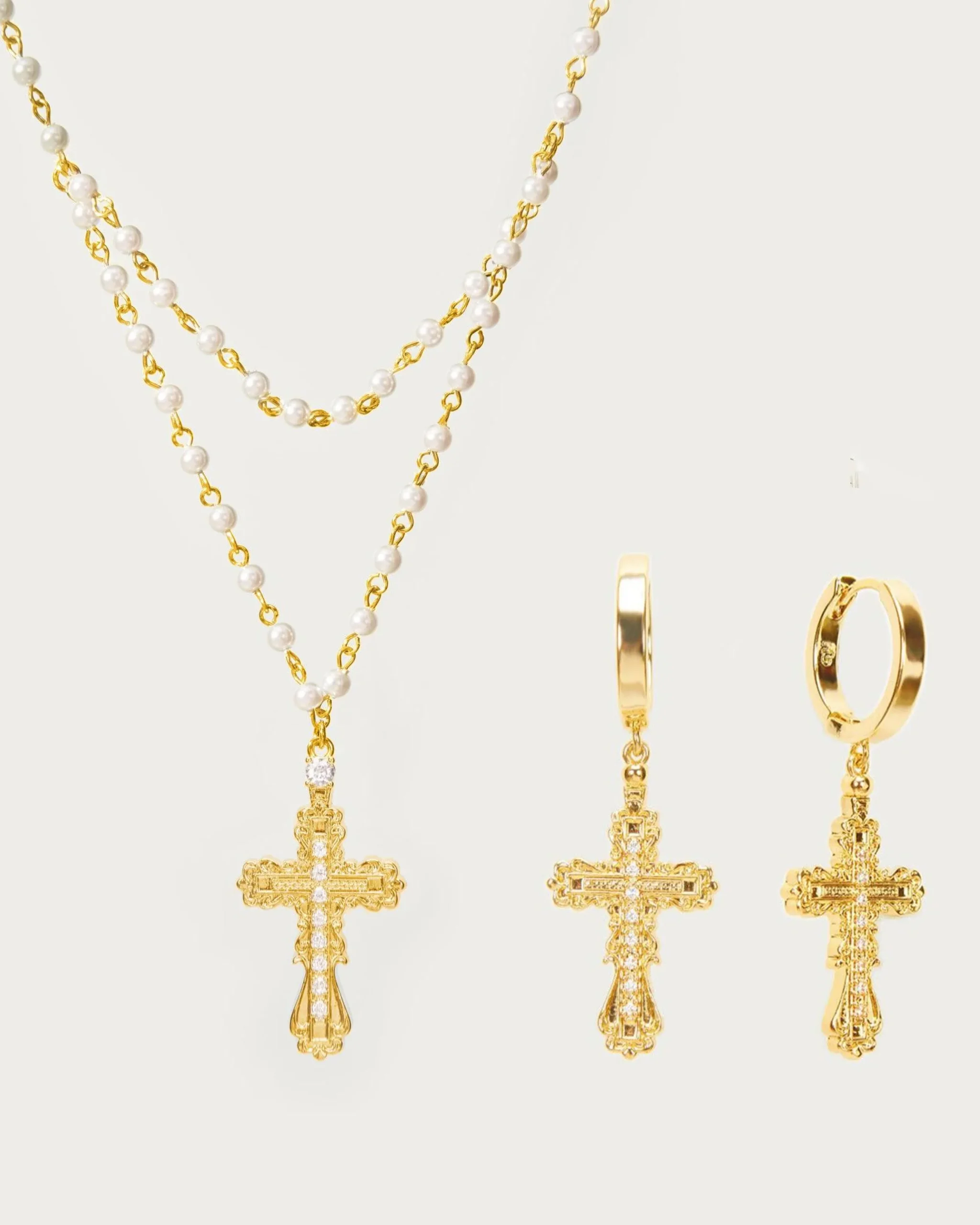 Everette Ensemble Croix En Argent