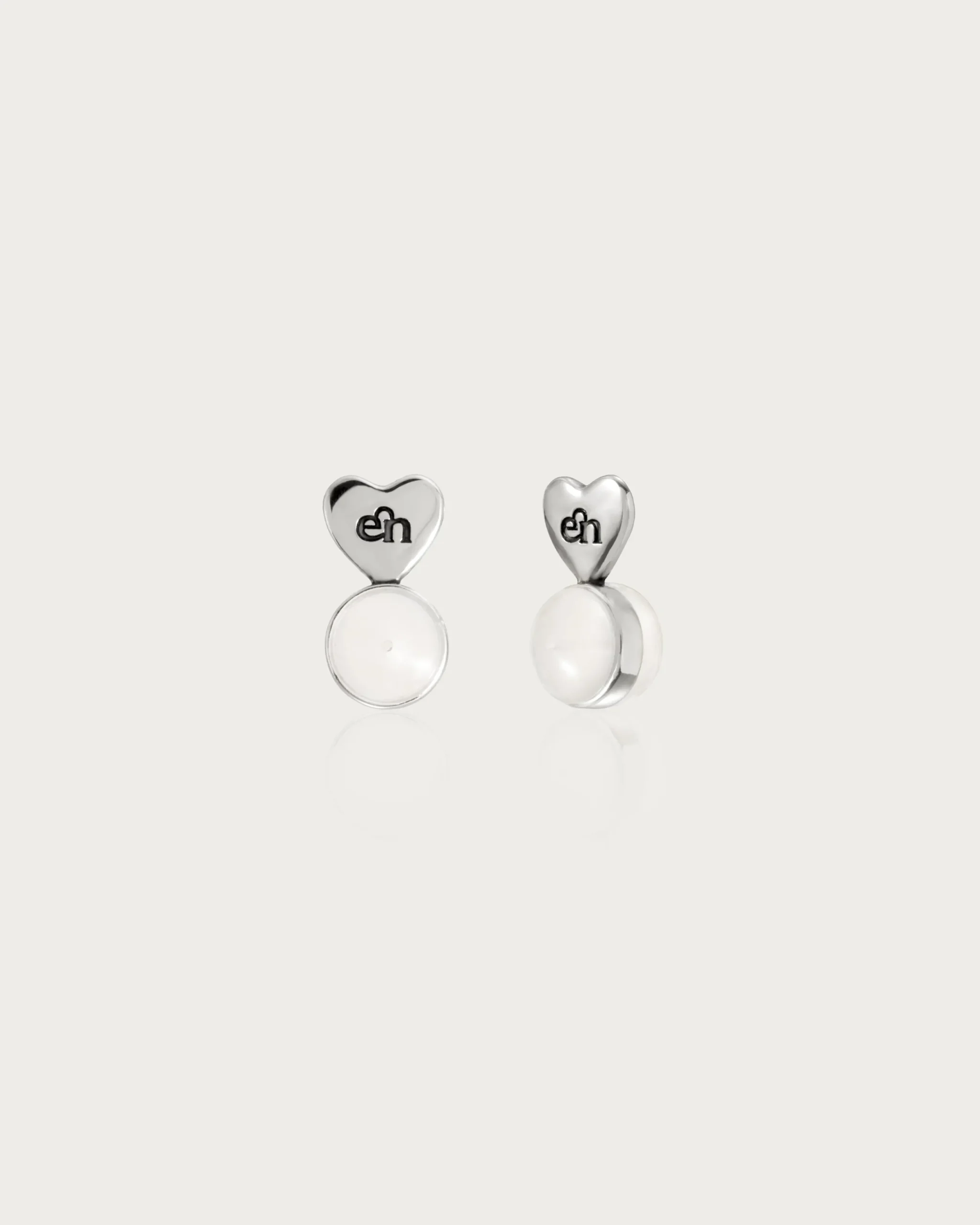Fermoirs De Boucles D'oreilles En argent en forme de cœur