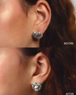 Fermoirs De Boucles D'oreilles En argent en forme de cœur