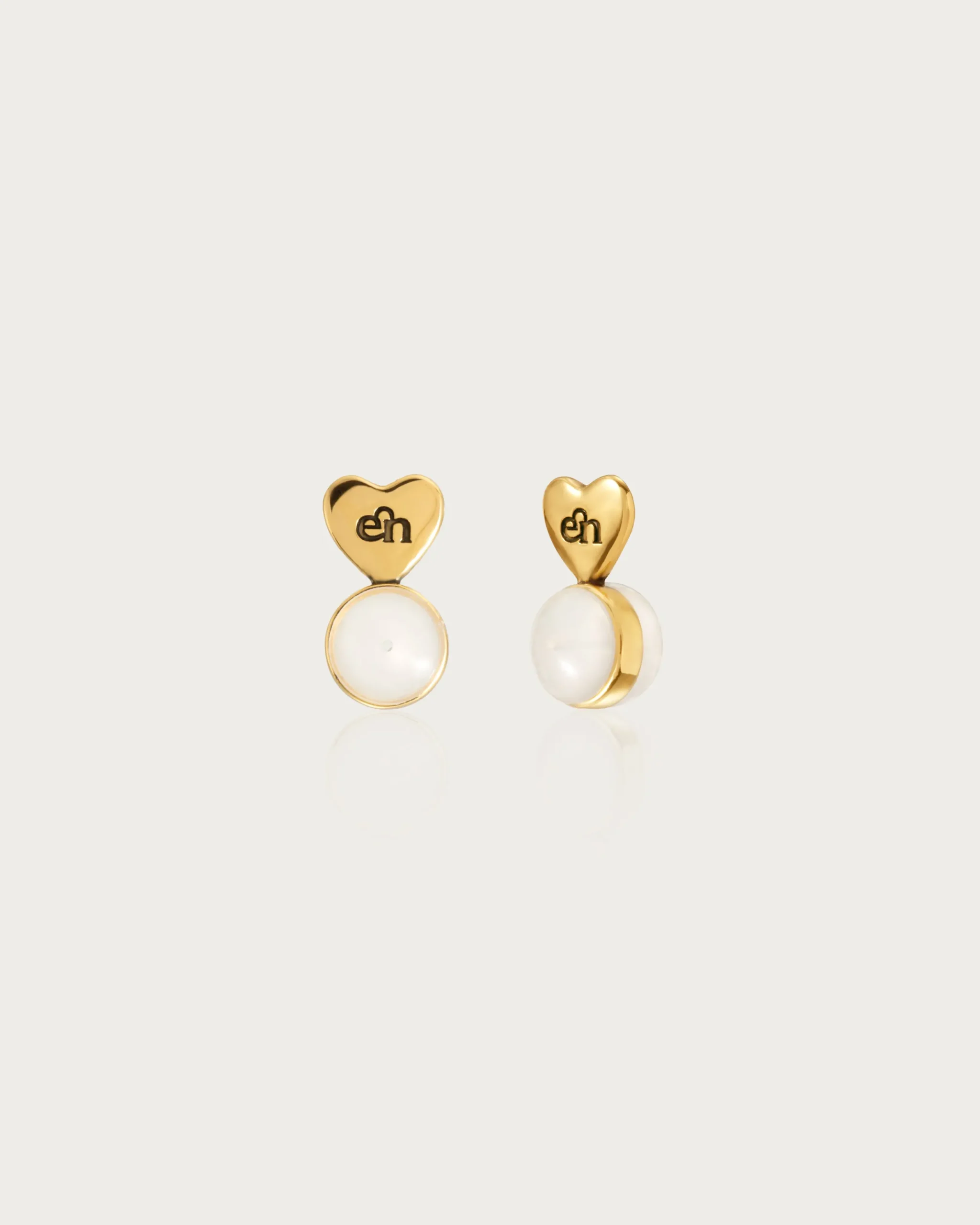 Fermoirs De Boucles D'oreilles En argent en forme de cœur