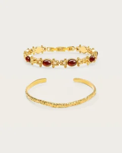 Le Trésor de Tess Carnelian Ensemble de Bracelets