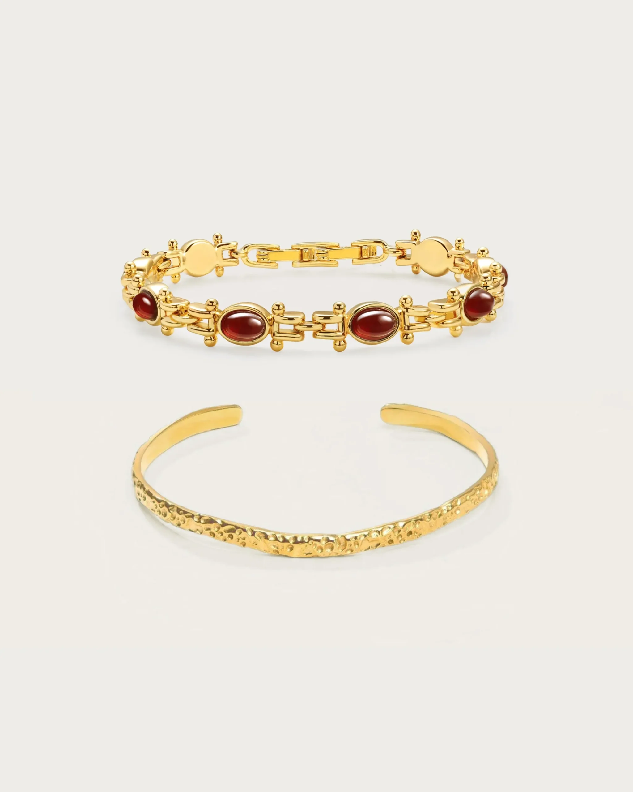 Le Trésor de Tess Carnelian Ensemble de Bracelets