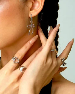 Les Boucles d'Oreilles Miffy En Argent Rose