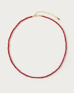 Mini Carnelian Collier de Perles