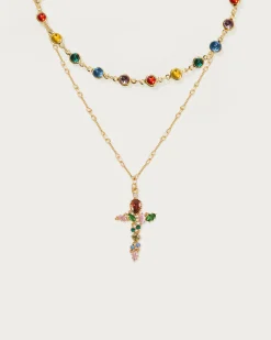 Parure Collier Arc-En-Ciel Infini