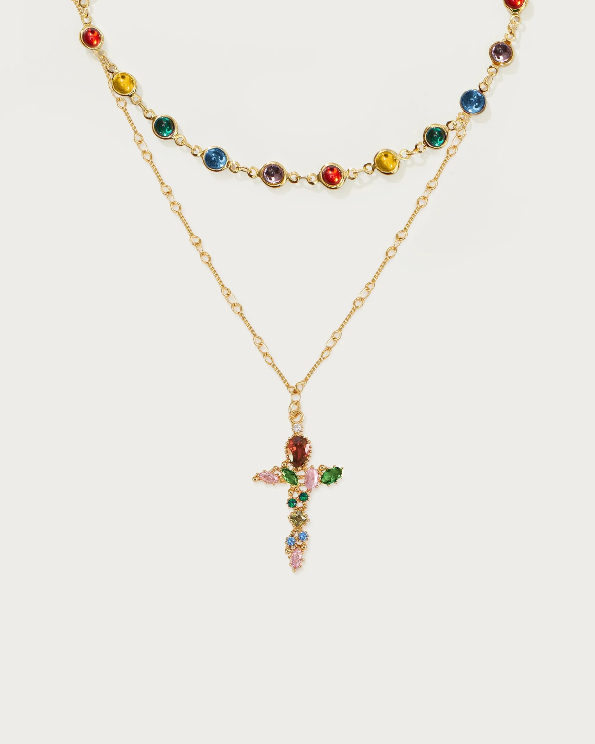 Parure Collier Arc-En-Ciel Infini