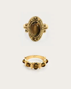Tiger's Eye Ring Set